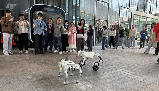 &ldquo;越甲灵动&rdquo;机器狗走进阿里园区 共探具身智能场景应用